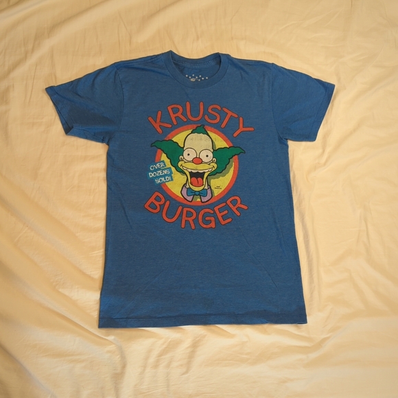 The Simpsons Krusty Burger Mens Small Shirt by Universal Studios - Picture 1 of 4
